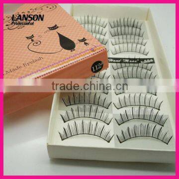 10 pairs per box natural varous styles strip false eyelash 112#