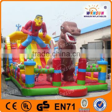 Durable inflatable spider man slide