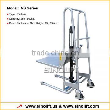 NS Series Manual Mini Stacker with Platform