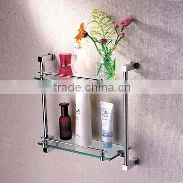 bath accessory-OL-5812 double glass shelf