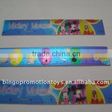 3D 15CM gradual plastic ruler