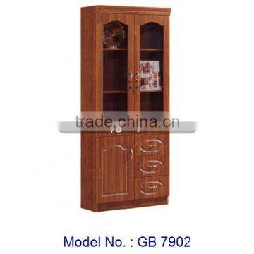 Classic 2 Door MDF Book Cabinet Cupboard Living Furniture, bookcase, bookcase with glass doors model, book cabinet