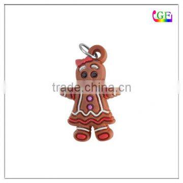 OEM design silicone rubber keychain charms