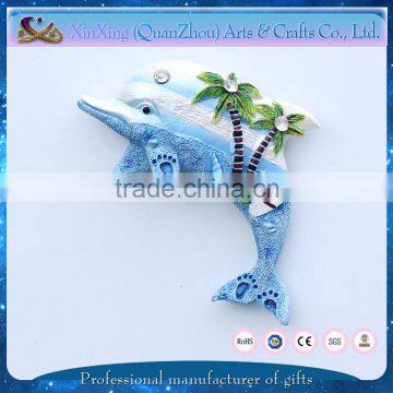 Resin Beach Dolphin Shape Dominican Souvenir Magnet photo-2