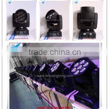 RGBW led moving head zoom 7*12w dmx movinghead led
