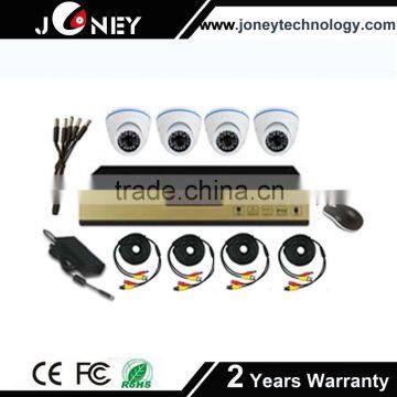 Vandalproof IR Dome h.264 4ch analog dvr kit