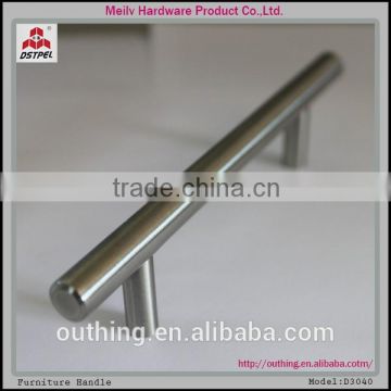 Hot sale stainless steel solid furniture cabinet t bar handle D3040