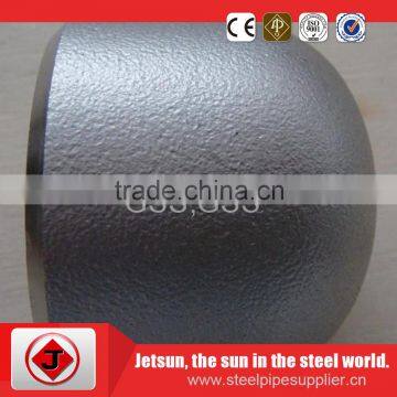 carbon steel butt weld 4 inch ASTM B16.9 WPB A234 SCH80 galvanized/BLACK caps