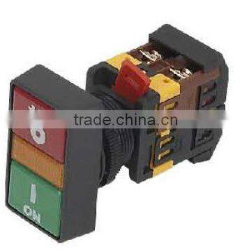 two head push on push off button switch building block type PPBB-30N