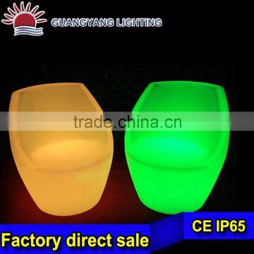 PE material plastic shell Rechargeable shine stool LED cube light