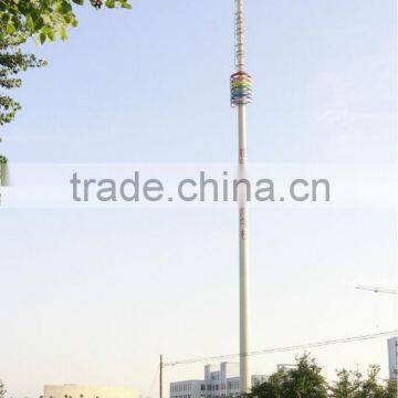 Landscape Steel Monopole Antenna Tower for Telecommunication