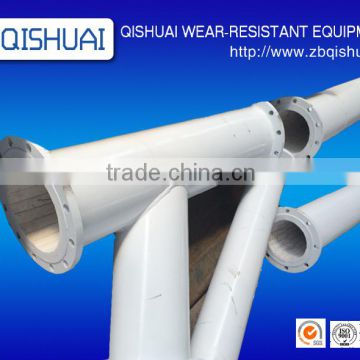 alumina ceramics lined elbow with flanges