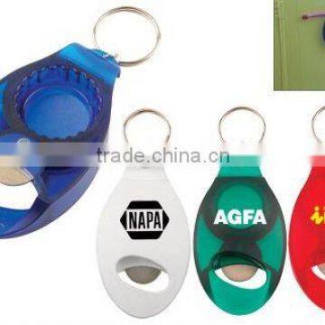 plastic Bottle opener keychain