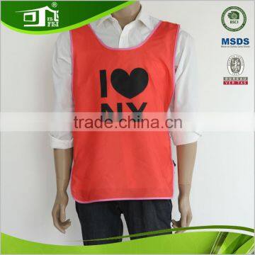 Polyester Adjustment Printing Men's Work Vest