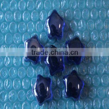 Star Shape Glass Stones,blue Glass Stones
