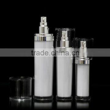 high quiality plastic liquid bottle cosmetic packaging acrylic lotion bottle cone shape