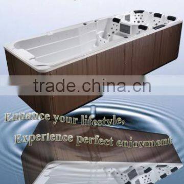 Fashion design large swimming pool spa with balboa system whirlpool swim spa