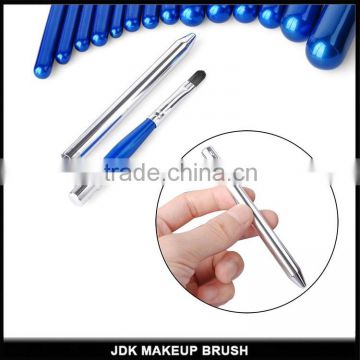 Customized Metal handle synthetic hair lip brush , Retractable Lip Brush