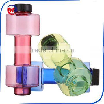 BPA free Hot Selling New Style Fashion Dumbbell shape dumbbell water bottle Sports Water Bottle