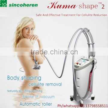 Kumashape2 Cellulite reduction body contour fat lipolysis IR+RF+Pulsed Vacuum+mechanical message