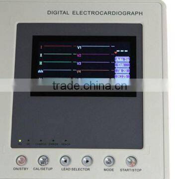 5-inch New Digital Portable 3 Channel ECG/ EKG Machine on Sale photo-5