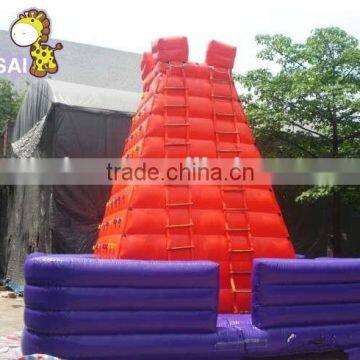 Top quality commercial climbing wall of inflatable for both adult and children