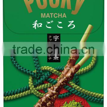 Glico Pocky Uji Matcha Flavor Hokkaido Red Beans 4 Packs Made in Japan