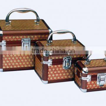 3pcs Christmas Gift Cosmetic Rolling Case