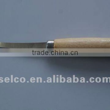 wood handle fishing diving and hunting knife