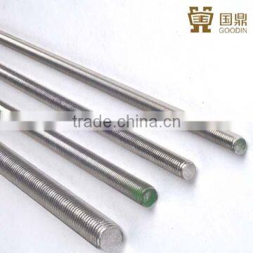 STAINLESS STEEL SS 304 316 THREAD ROD DIN975,hot sale threaded rod internal thread