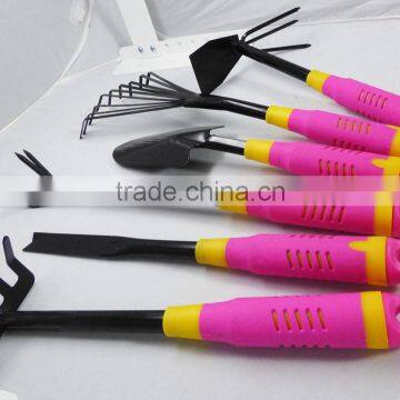 Pink 6 Piece Garden Tool Set - Trowel, Rake, Cultivator, Rakes & More! GIFT SET photo-2