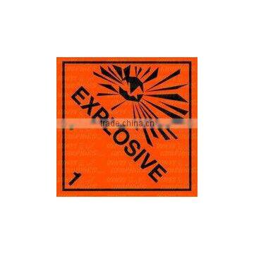 Explosive Safety Sticker