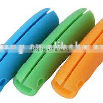 FDA / LFGB Food Grade Detachable Silicone Bag Holder Handle / Silicone Shopping Bag Handle photo-6