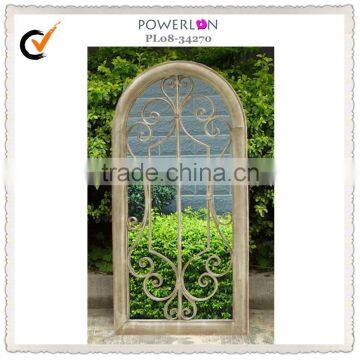 2015 Vintage Outdoor Decorative Iron Mirror Wall photo-4