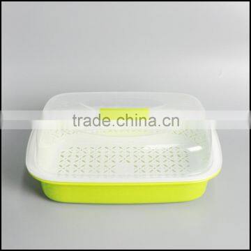 Competitive price plastic food storage basket with cap for sale