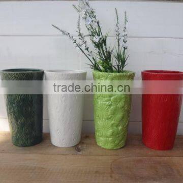 2016 Best Selling Electroplated Flower Vase Set Mini Stoneware Vase photo-5