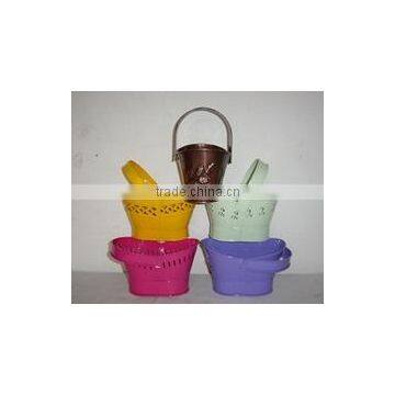 Colorful Garden small Planters with handles