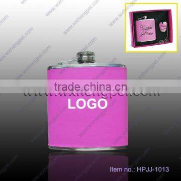 6oz pink flask for women