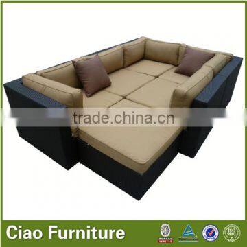 Outdoor Aluminium Furniture Cheap New Design Living Room Sofa Set Olyester Rattan photo-2