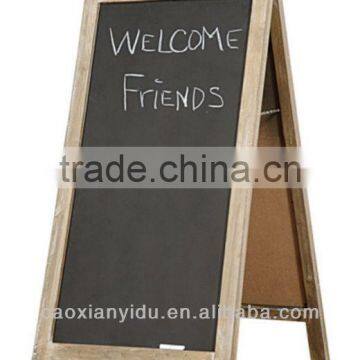 vintage wooden Chalkboard and dry erase easels a-frame banner display stand POP promotional board a-frame banner stand