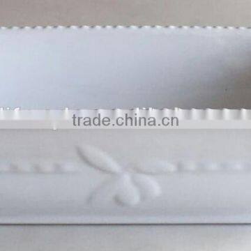 Big Ceramic Baking Tray,ceramic Ovenware Cassrole With Relief Logo,stoneware Bakeware Plate photo-3