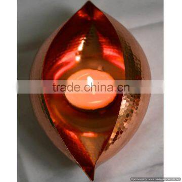 copper plated wall fancy tealight holder