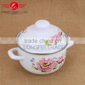 China Beautiful Decal High Quality Hot Sale 3pcs Enamel Hot Pot Casserole Wholesale photo-4