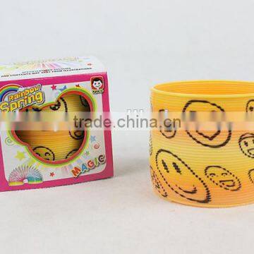 wholesale good quality magic rainbow spring with smile face/rainbow circle