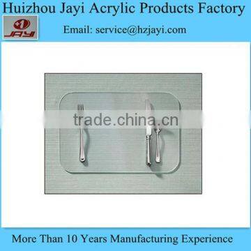 JYPM-002China supplier wholesale acrylic round placemat/anti slip placemat/blank placemat