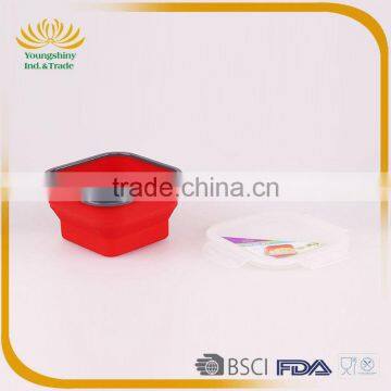 Silicone Collapsible School Lunch Box photo-3