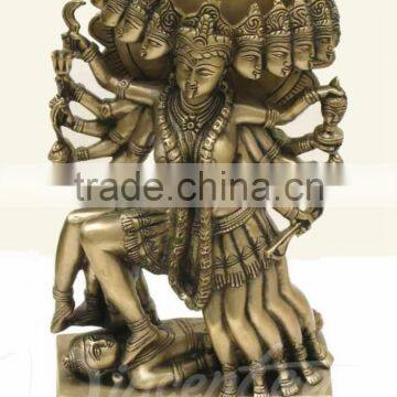 Indian Style Metal Material Art Crafts Bronze Kali Maa Goddess Statue Hot Sale photo-2