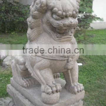 Doorway decoration chinese style lion animal marble statue