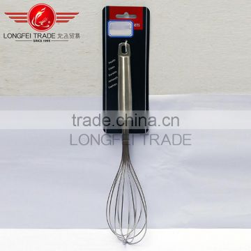 High Quality Handy large Stainless Steel Manual Eggbeater Stirring Mixing Rod Kitchen Bake Egg Beater Egg Whisk Whips Egg Beater