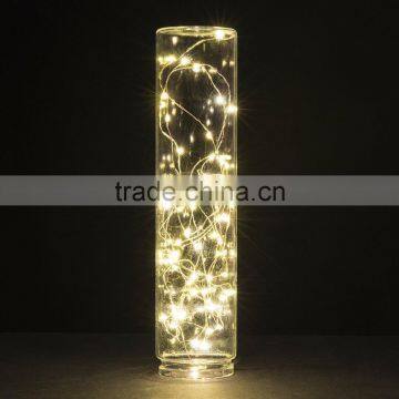 Desktop Glass Terrarium Decorative Warm White Led String Light photo-3